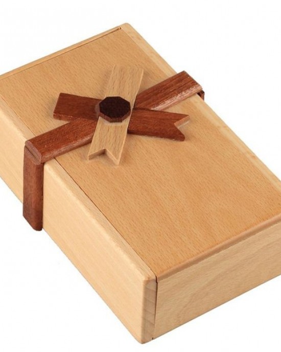 Puzzle Gift Case Box with Secret Compartments Wooden Money Box to Challenge ONI