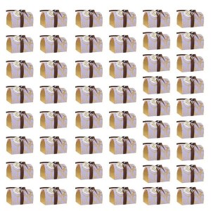 Set of 50 Decorative Candy Box Gift Containers for Memorable Gatherings