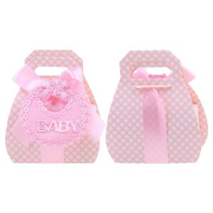12Pcs Candy Boxes with Ribbon for Baby Shower Christening Party Favor Gift DIY 79df