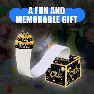Surprises Money Holder Box with Pull Out Card Creative Handmade Birthday Gift