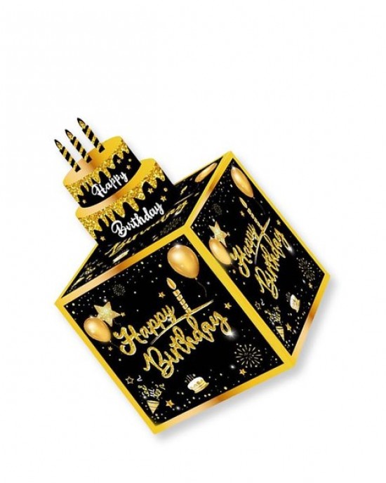 Surprises Money Holder Box with Pull Out Card Creative Handmade Birthday Gift