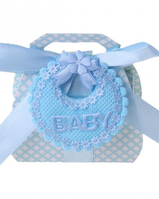 12Pcs Candy Boxes with Ribbon for Baby Shower Christening Party Favor Gift DIY 9370