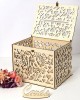 DIY Wedding Gift Mr & Wooden Card Money Box for Case With Lock Rustic Beauti