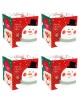 Set of 4 Durable Christmas Themed Gift Boxes Elegant Christmas Gift Wrap Boxes for Family
