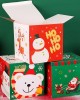 Set of 4 Durable Christmas Themed Gift Boxes Elegant Christmas Gift Wrap Boxes for Family