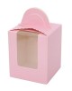 Packaging Box Transparent forApp1eBoxes with Open Window and Handle for Small Pastry Cake