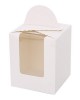 Packaging Box Transparent forApp1eBoxes with Open Window and Handle for Small Pastry Cake