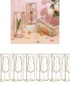 Pack Of 12 Clear Rectangle Gift Boxes With Golden Border for Packaging