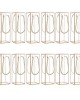 Pack Of 12 Clear Rectangle Gift Boxes With Golden Border for Packaging