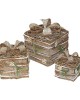 Wrought Iron Gift Box Ornament Pack of 3 Household Shopping Mall Restaurant Room