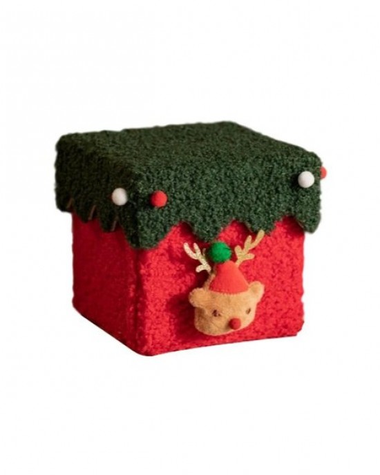 Child Safe Christmas Gift Box Handmade Recyclable Cardstock Lambswool Family Activity