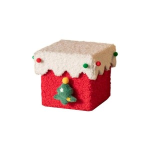 Child Safe Christmas Gift Box Handmade Recyclable Cardstock Lambswool Family Activity