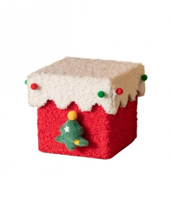 Child Safe Christmas Gift Box Handmade Recyclable Cardstock Lambswool Family Activity