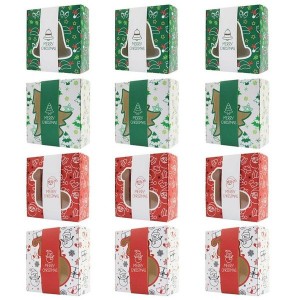 MultiPurpose Christmas Paper Boxes Party Favors Gift Wrapping Candy Box