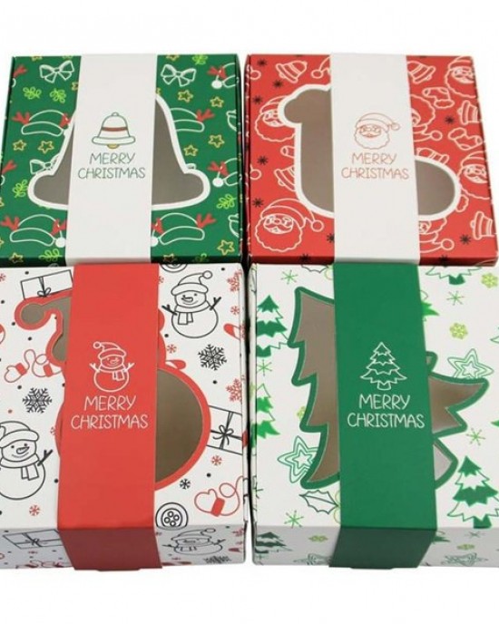 MultiPurpose Christmas Paper Boxes Party Favors Gift Wrapping Candy Box