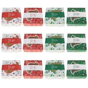 MultiPurpose Christmas Paper Boxes Party Favors Gift Wrapping Candy Box