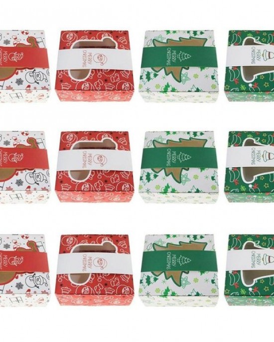 MultiPurpose Christmas Paper Boxes Party Favors Gift Wrapping Candy Box