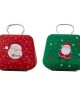 Christmas Tin Candy Box With Handle Festival Holiday Gift Storage Gift Container