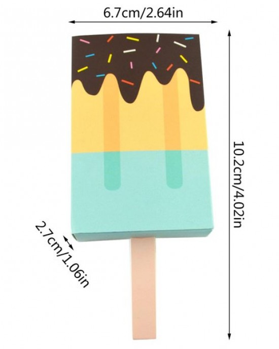 Ice Cream Shape Candy Boxes 50pcs/set Wedding Party Favor Gift Box for Baby Shower 3f4d
