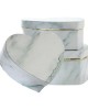 3xHeart-shape Gift Box Marble Candy Packing for Case Jewelry Necklace Ring Organ