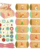 Pillow Shape Gift Boxes Christmas Candy Boxes Bag Kraft Paper Material Gift Box