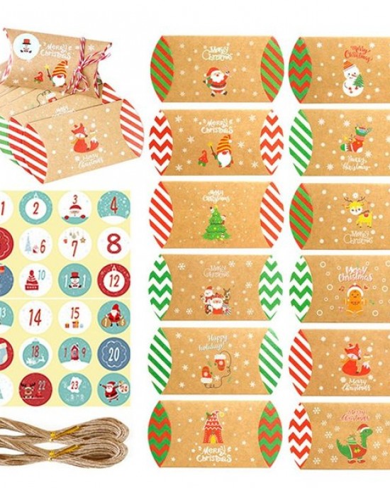 Cookie Box Gift Box Fashion Simple Packaging Pillow Shape Christmas Cartons