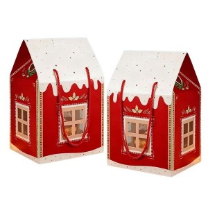 Handmade Cottage Holiday Gift Box Elegant Paper Decoration Festival Home Display