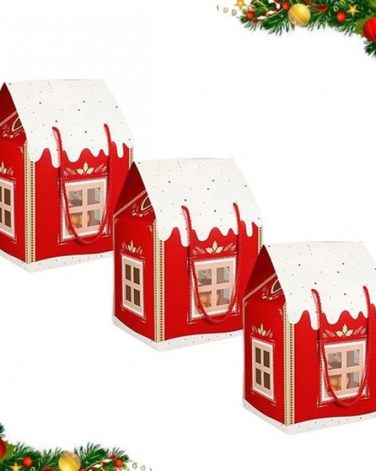 Handmade Cottage Holiday Gift Box Elegant Paper Decoration Festival Home Display