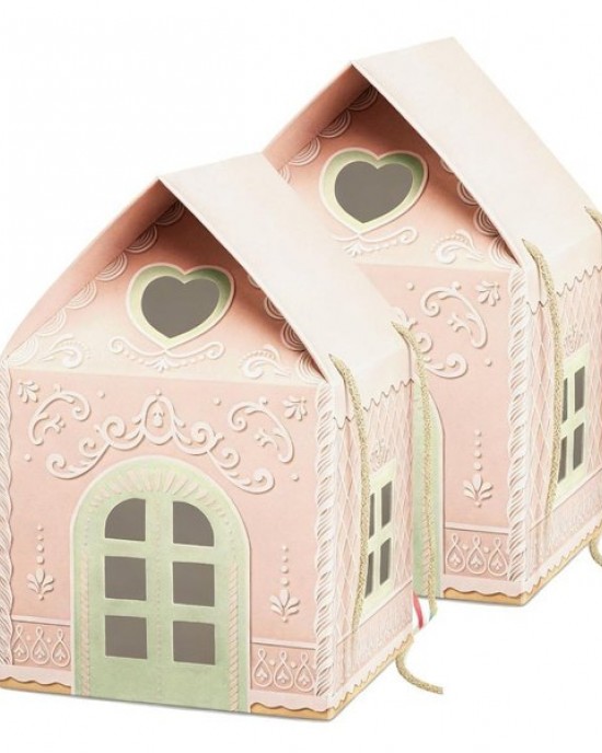 Handmade Cottage Holiday Gift Box Elegant Paper Decoration Festival Home Display