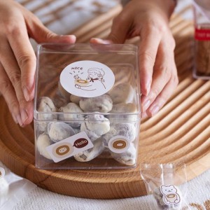 12pcs Clear Acrylic Square Cube Candy Box Treat Gift Boxes Containers for Wedding Party bdea