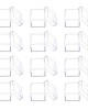 12pcs Clear Acrylic Square Cube Candy Box Treat Gift Boxes Containers for Wedding Party bdea
