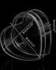 Storage Box Transparent Heart Shaped Containers Display Boxes Favor Gift Boxes