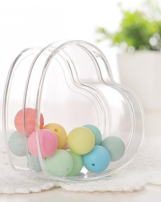 Storage Box Transparent Heart Shaped Containers Display Boxes Favor Gift Boxes