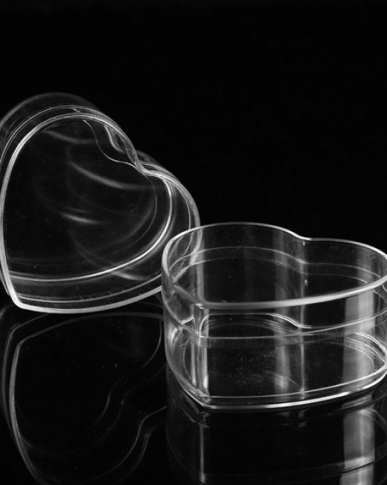 Storage Box Transparent Heart Shaped Containers Display Boxes Favor Gift Boxes