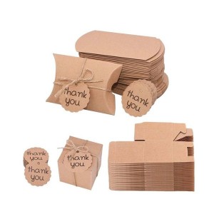 30Pcs Folding Paper Boxes Candy Chocolate Holder Wedding Gift Packaging Box