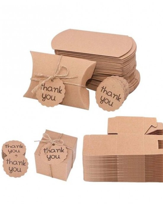 30Pcs Folding Paper Boxes Candy Chocolate Holder Wedding Gift Packaging Box