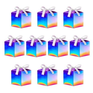 Pack Of 10 Color Glittering Gift Boxes For Weddings Birthday And Party Elegant
