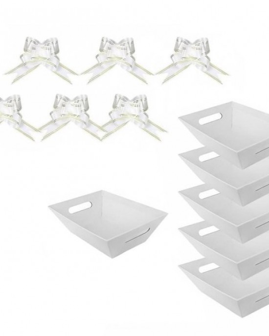 6pcs Recyclable Paper Gift Boxes Elegant Party Supplies for Holidays Event Celebration