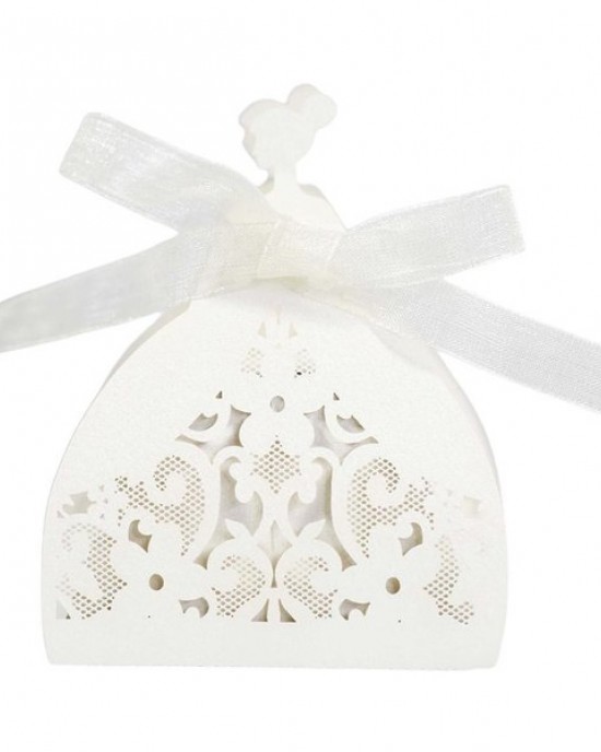 100pcs Flower Lace Hollow Candy Boxes Wedding Party Favor Box Chocolate Gift Box for