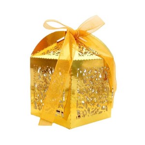 Candy Boxes Treat Boxes Hollow Out Sweets Box for Wedding Baptism Valentines Day