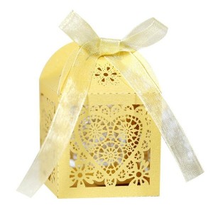 Cutting Box 100 Pieces Wedding Car Valentine Gift Box Wedding Banquet Gift Box Hollow