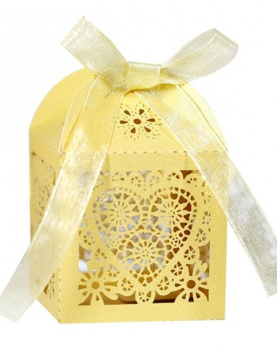 Cutting Box 100 Pieces Wedding Car Valentine Gift Box Wedding Banquet Gift Box Hollow