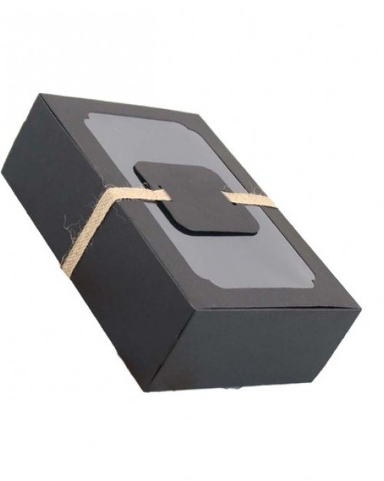 Sturdy Gift Box Cake Candy Boxes for Birthdays Weddings Celebrations See Through Top