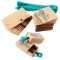Kraft Paper Candy Gift Box Peacock Feather Candy Drawer Box Design for Party Ins