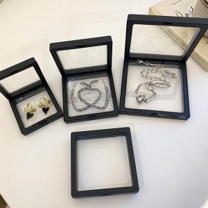 Clear Film Jewelry Storage Box for Earrings and Necklaces | Portable Anti-Tarnish