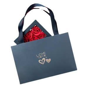 Rose Gift Box Jewelry Display Case for Necklaces Rings Earrings