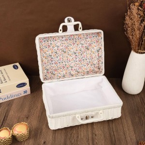 Vintage Rattan Storage Box | Elegant Gift Packaging for Weddings and Special Occasions