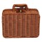 Sturdy Woven Rattan Gift Box with Iron Frame | Handmade Holiday Present Packaging for