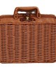 Sturdy Woven Rattan Gift Box with Iron Frame | Handmade Holiday Present Packaging for