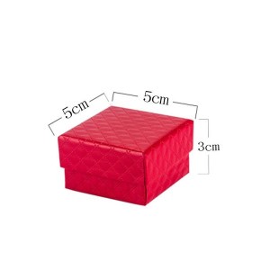 Elegant Jewelry Box for Rings Earrings Necklaces | Square Gift Packaging Case
